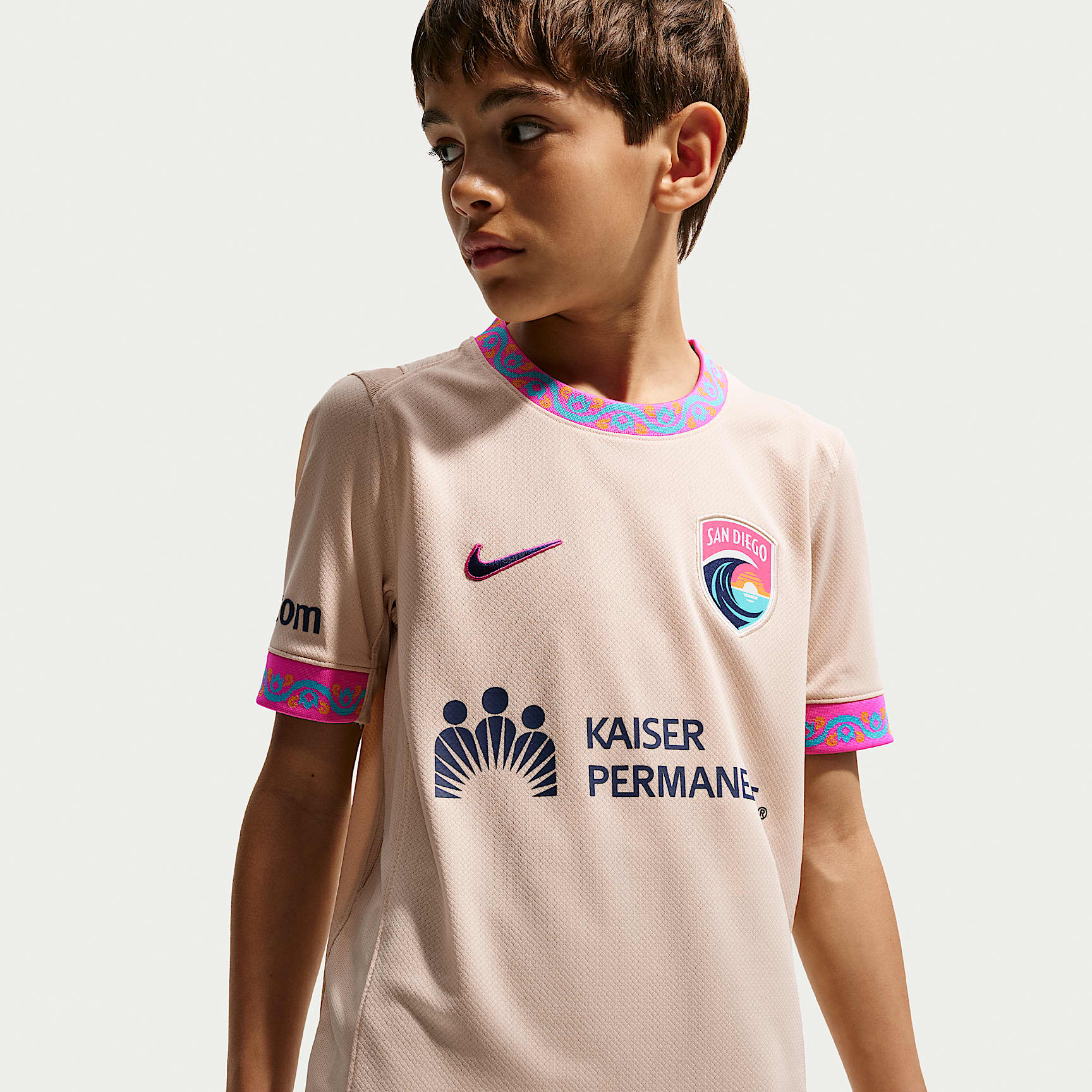 San Diego Wave FC Stadium Edition Big Kids' Nike Dri-FIT Replica